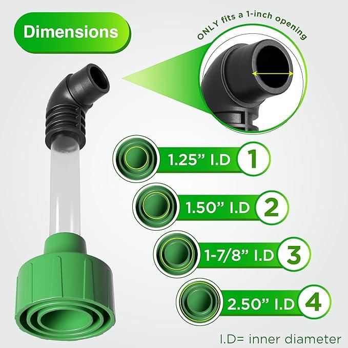 HomeHalo Universal AC Drain Line Shop-Vac Adapter Attachment