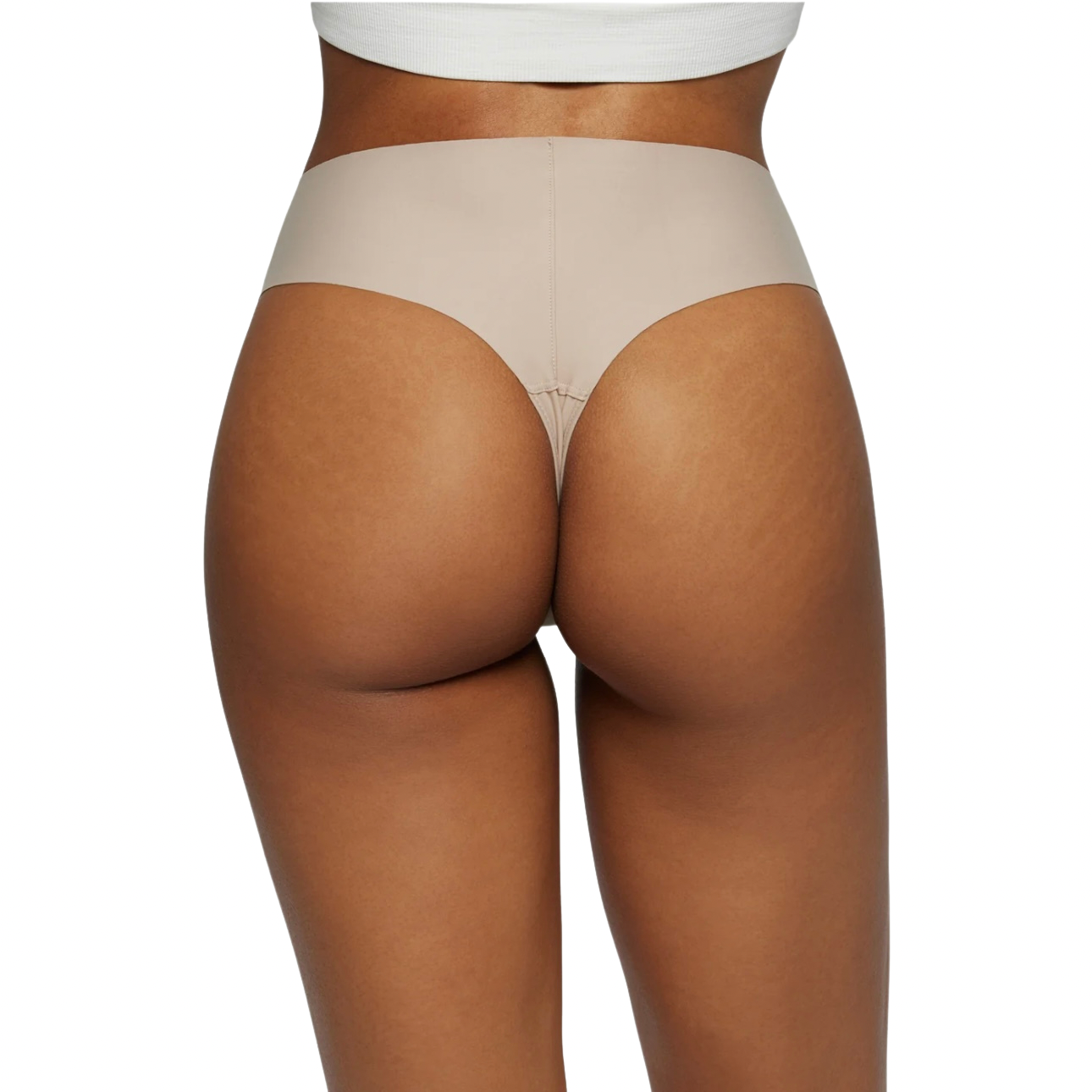 StyledChic InvisaThong High Rise Seamless Thong Camel Proof Technology