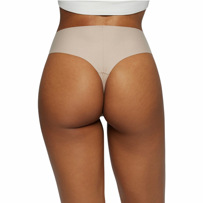 StyledChic InvisaThong High Rise Seamless Thong Camel Proof Technology