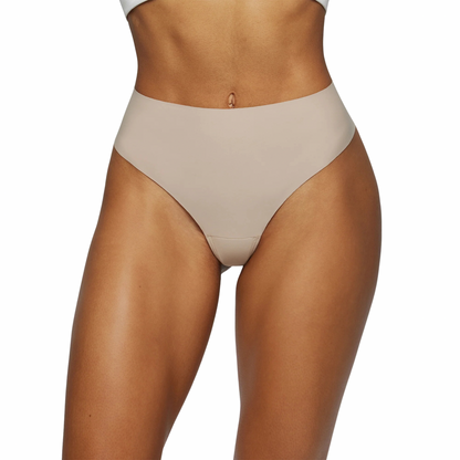 StyledChic InvisaThong High Rise Seamless Thong Camel Proof Technology