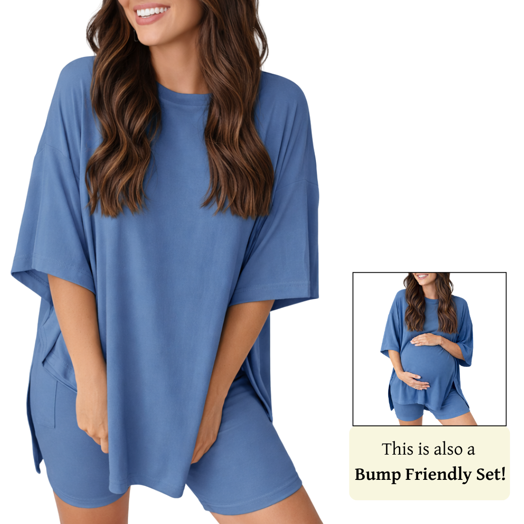Torva CozyMama Two Piece Lounge Set Casual Relaxed Fit