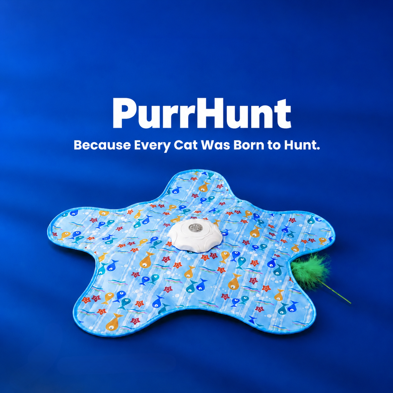 PurrHunt - Interactive Cat Toy with Hidden Feather